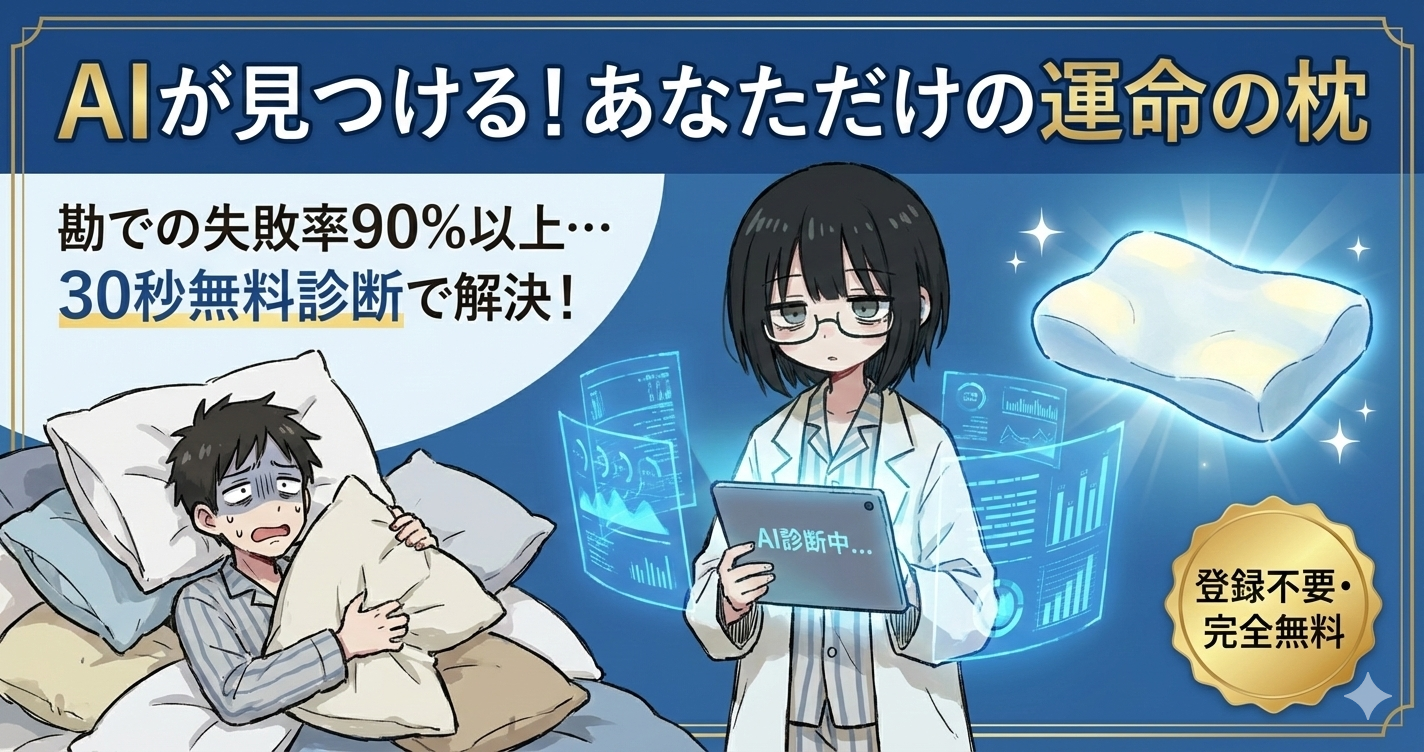AIが見つける！あなただけの運命の枕