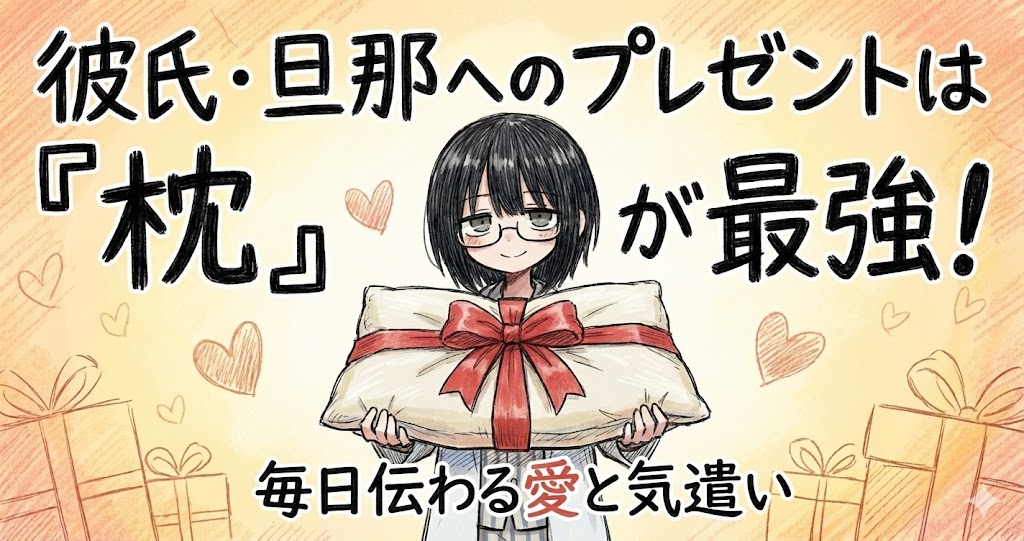 彼氏・旦那へのプレゼントは『枕』が最強！